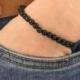 Bracelet en Obsidienne œil céleste | Boules 6mm