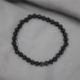 Bracelet en Obsidienne œil céleste | Boules 6mm