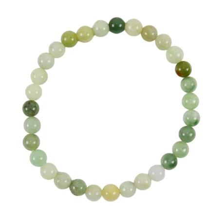 Bracelet en Jade Néphrite | Boules 6mm