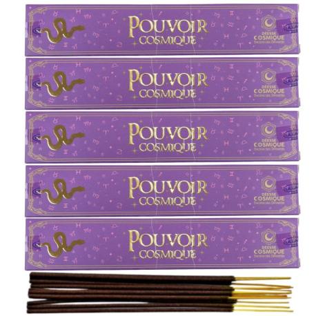 Encens "Pouvoir Cosmique" Nag Champa Lot de 5 boîtes de 15g