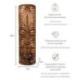 Grand Totem Statue Tiki 50cm en bois massif sculpté à la main