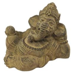 Statuette Ganesh Allongé en Pierre 15cm