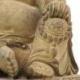 Statue de Bouddha Rieur en Pierre 32cm