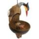 Mangeoire à oiseaux artisanale en noix de coco