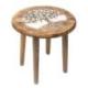 Table d'Appoint ou Porte-Plante en bois motif Arbre de Vie 30cm