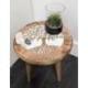 Table d'Appoint ou Porte-Plante en bois motif Arbre de Vie 30cm