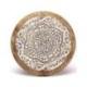 Table d'Appoint ou Porte-Plante en bois motif Mandala 30cm