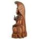 Grande statue de Shiva 50cm en bois exotique entièrement sculptée à la main - Pièce d'exception