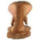 Grande sculpture Shiva 50cm en bois | Artisanat d'exception