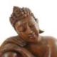 Statue de Bouddha Penseur 30cm en bois massif | Décoration Zen