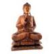 Statue Bouddha assis XXL 80cm en bois massif sculpté main. Import Asie.