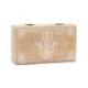 Boîte décorative en bois motif Main de Fatma 17,5x10cm