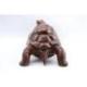 Statuette Tortue de terre 20cm en bois sculpté