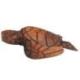 Grande statue Tortue de mer 30cm en bois exotique