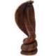 Statue Serpent / Cobra 25cm en bois exotique sculpté main