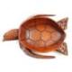 Coupelle vide poche forme Tortue de mer en bois exotique sculpté
