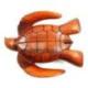 Coupelle vide poche forme Tortue de mer en bois exotique sculpté