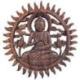 Décor mural Bouddha en bois de suar sculpté 20cm
