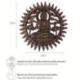 Décor mural Bouddha en bois de suar sculpté 20cm
