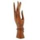 Main de Bouddha / Porte-bagues en bois exotique marron 20cm
