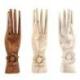 Main de Bouddha / Porte-bagues en bois exotique marron 20cm