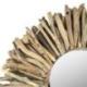 Grand Miroir mural Rond en Bois Flotté ø80cm Grand Miroir mural Rond en Bois Flotté ø80cm