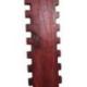 Présentoir à bracelets cranté 45cm - Bois massif teinté Rouge