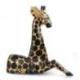 Statue Girafe en bois 30cm création artisanale.