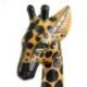 Statue Girafe en bois 30cm création artisanale.