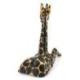 Statue Girafe en bois 30cm création artisanale.
