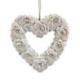 Suspension murale Coeur en Coquillages 22cm | Déco Bohème Chic