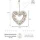 Suspension murale Coeur en Coquillages 22cm | Déco Bohème Chic
