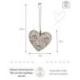 Suspension Coeur en Coquillages 11cm | Déco Bohème Chic