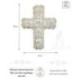 Croix murale en Coquillages 20cm | Décoration Spirituelle