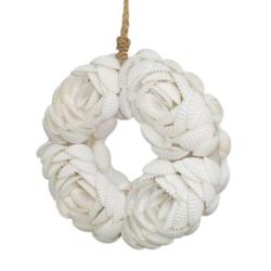 Suspension Bohème Anneau en Coquillages 11cm | Artisanat de Bali