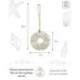 Suspension Bohème Anneau en Coquillages 11cm | Artisanat de Bali