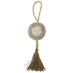 Suspension Bohème en Coquillages et Perles de Bois | Savoir-faire de Bali