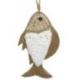 Suspension Poisson en Coquillages et Jonc de Mer 17cm | Déco Bord de Mer