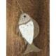 Suspension Poisson en Coquillages et Jonc de Mer 17cm | Déco Bord de Mer