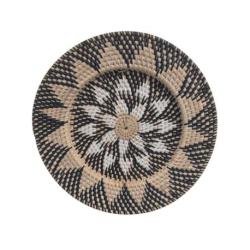 Assiette murale Bohème "Bunga" en rotin ⌀30cm | Fait Main à Bali