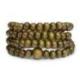 Bracelet Tibétain, Mala en perles de bois 6mm vert