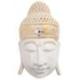 Sculpture murale Tête de Bouddha 50cm en bois | Déco Spirituelle