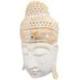 Sculpture murale Tête de Bouddha 50cm en bois | Déco Spirituelle
