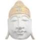 Sculpture murale Tête de Bouddha 50cm en bois | Déco Spirituelle