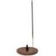 Porte-encens rond en Bois pour Bâtons & Cônes | Motif Étoiles