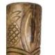Déclassé ! Totem Tiki 50cm en bois massif Sculpté à la main - Motif Ananas