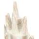 Déclassé - Porte-bagues 13 cônes en bois massif blanc cérusé