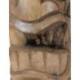Déclassé ! Totem Tiki 50cm en bois massif Sculpté à la main