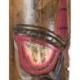 Déclassé ! Totem Tiki 50cm en bois massif Sculpté à la main - Motif Palmier