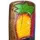 Déclassé ! Tiki 50cm en bois massif Sculpté main - Motif Surf & Ananas